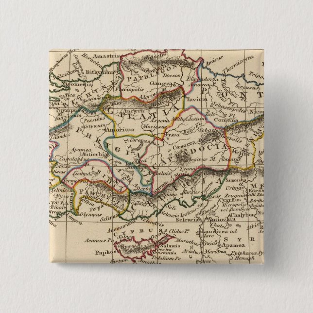 Badge Carré 5 Cm Asie mineure (Devant)