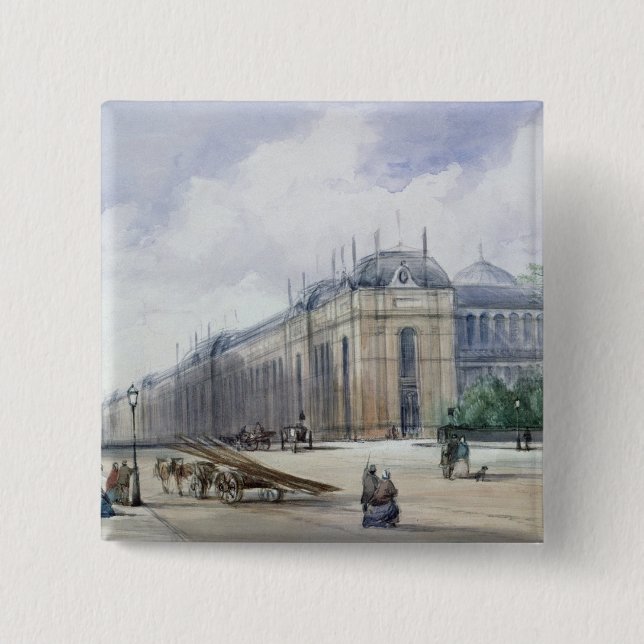 Badge Carré 5 Cm Aspect du sud-est de l'exposition 1862 (Devant)