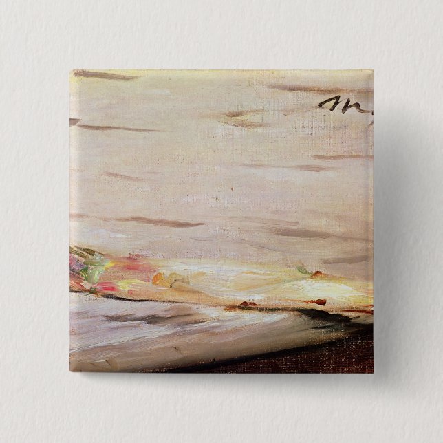 Badge Carré 5 Cm Asperge de Manet |, 1880 (Devant)