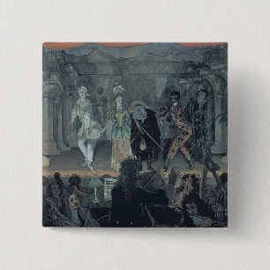 Badge Carré 5 Cm Assemblée des maçons libres avant l'initiation d'a