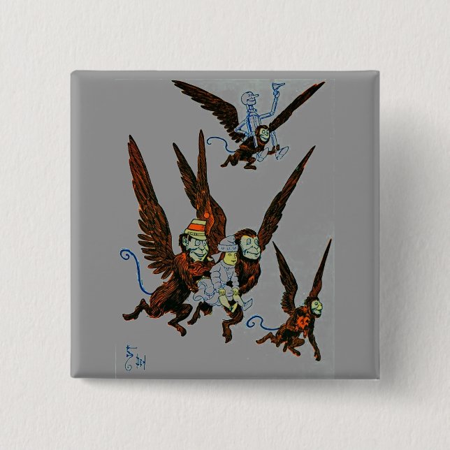 Badge Carré 5 Cm Assistant d'Oz (Devant)