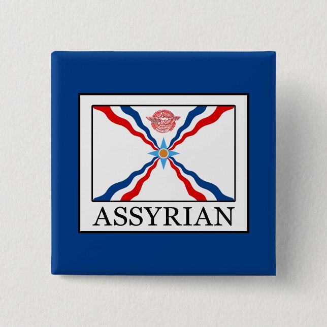 Badge Carré 5 Cm assyrien (Devant)