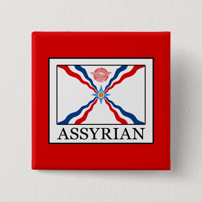 Badge Carré 5 Cm assyrien (Devant)