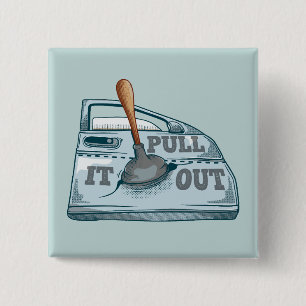 Badge Carré 5 Cm Atelier de voiture à tambour