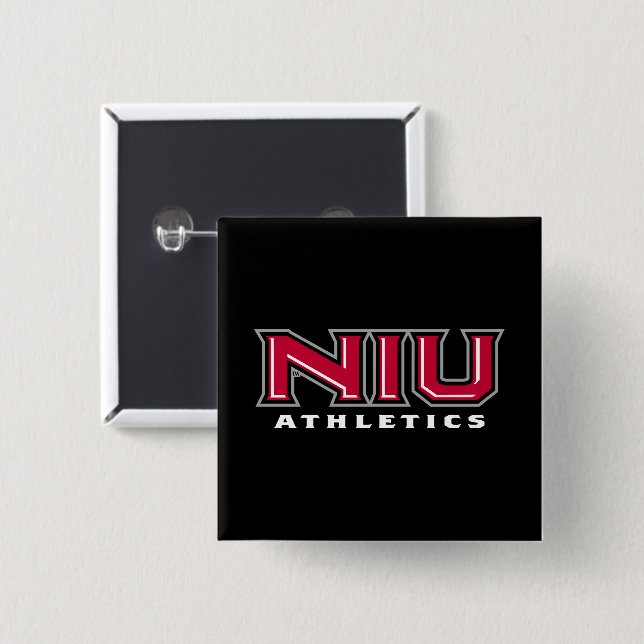 Badge Carré 5 Cm Athlétisme NIU (Devant & derrière)