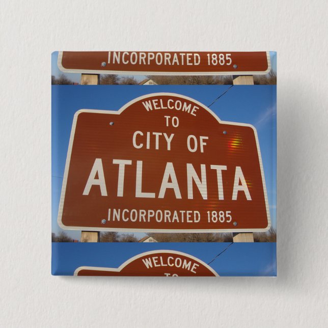 Badge Carré 5 Cm Atlanta incorporé (Devant)