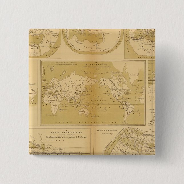 Badge Carré 5 Cm Atlas (Devant)