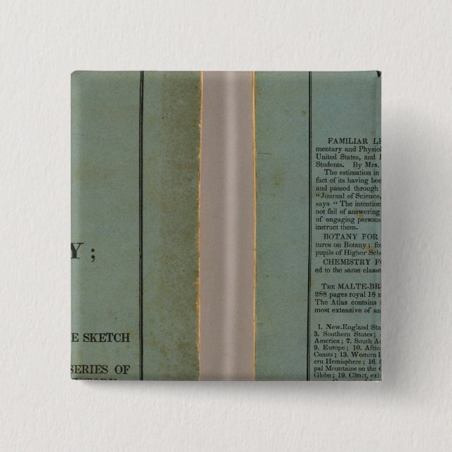 Badge Carré 5 Cm Atlas de l'histoire universelle (Devant)