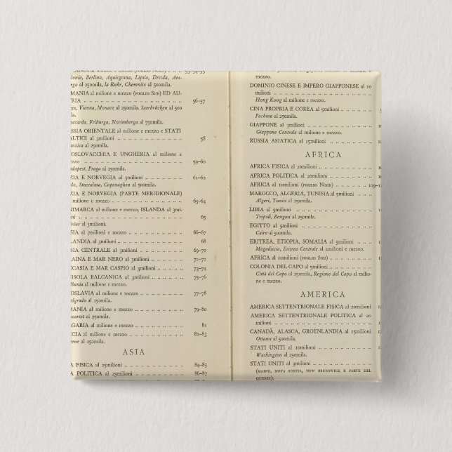 Badge Carré 5 Cm Atlas international (Devant)