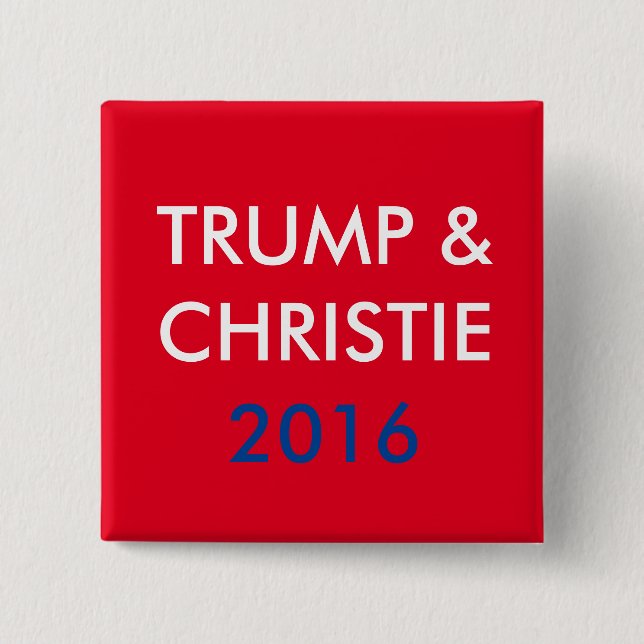 Badge Carré 5 Cm Atout et bouton carré de Christie 2016 (Devant)