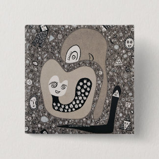 Badge Carré 5 Cm Attendre un bébé