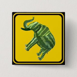 Badge Carré 5 Cm Attention : Melophant Xing !