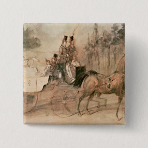 Badge Carré 5 Cm Au Bois de promenade