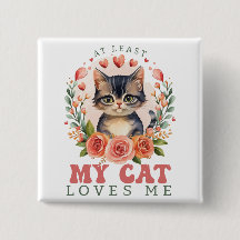 Au moins mon chat m'aime Valentine's