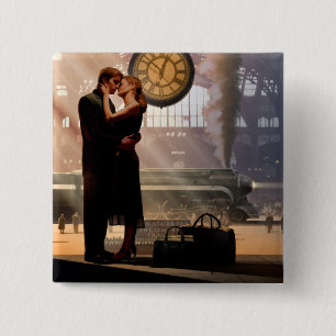 Badge Carré 5 Cm Au Revoir 2