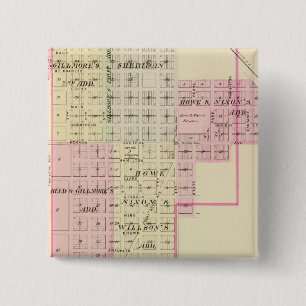 Badge Carré 5 Cm Auburn, Nebraska