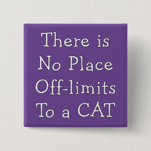 Badge Carré 5 Cm Aucun emplacement hors limites à un CAT