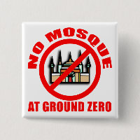 AUCUNE MOSQUÉE aux T-shirts de point zéro, boutons
