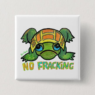 Badge Carré 5 Cm Aucune tortue de Fracking
