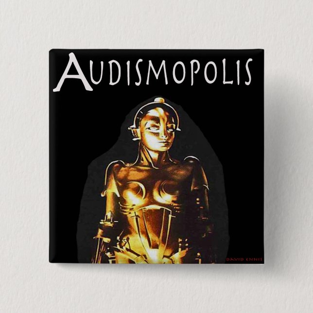 Badge Carré 5 Cm Audismopolis (Devant)