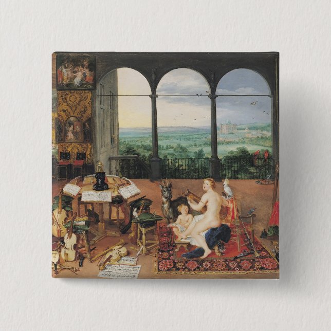 Badge Carré 5 Cm Audition, 1617 (Devant)