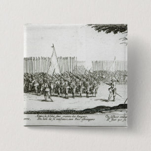 Badge Carré 5 Cm Augmenter d'une armée