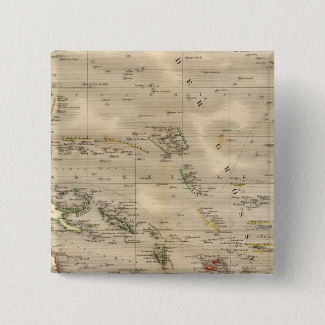 Badge Carré 5 Cm Australie 4 (Devant)