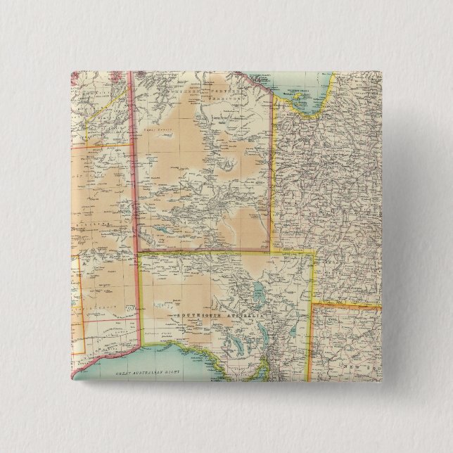 Badge Carré 5 Cm Australie composite (Devant)