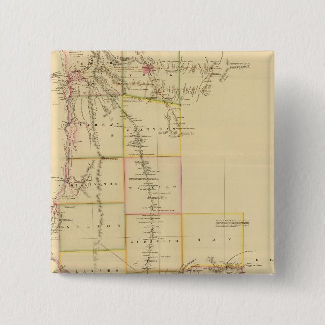 Badge Carré 5 Cm Australie occidentale (Devant)