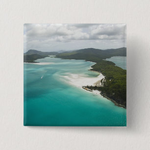 Badge Carré 5 Cm Australie, Queensland, côte de Whitsunday, 2