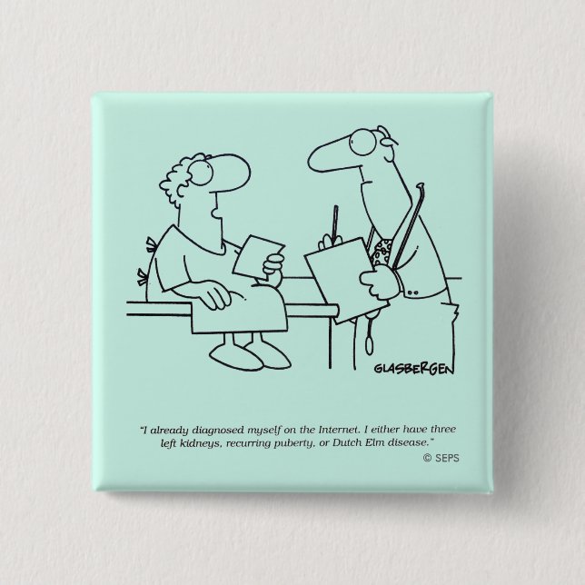 Badge Carré 5 Cm Auto-diagnostic (Devant)