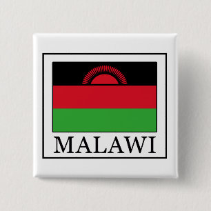 Badge Carré 5 Cm Autocollant Malawi