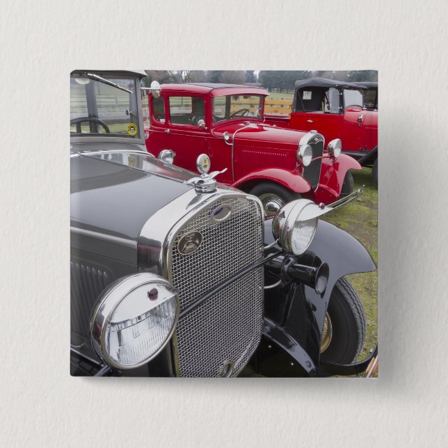 Badge Carré 5 Cm Automobiles antiques de Ford (Devant)