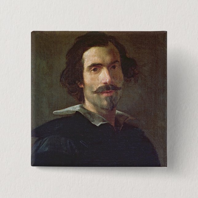 Badge Carré 5 Cm Autoportrait (Devant)