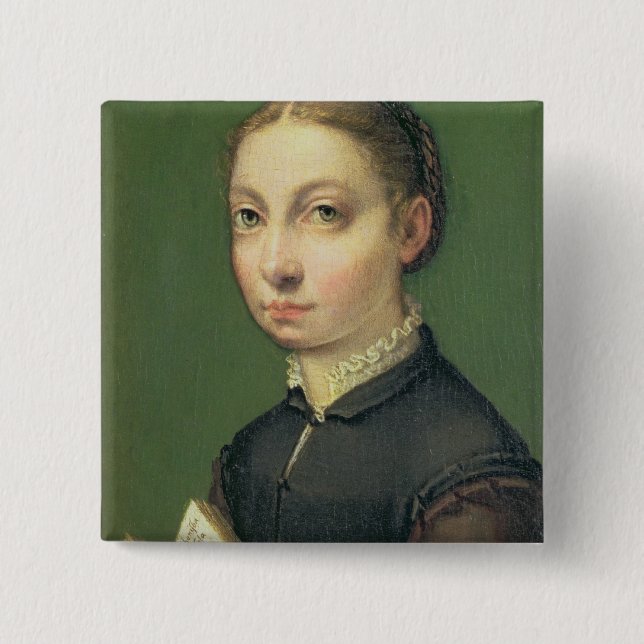 Badge Carré 5 Cm Autoportrait, 1554 (Devant)