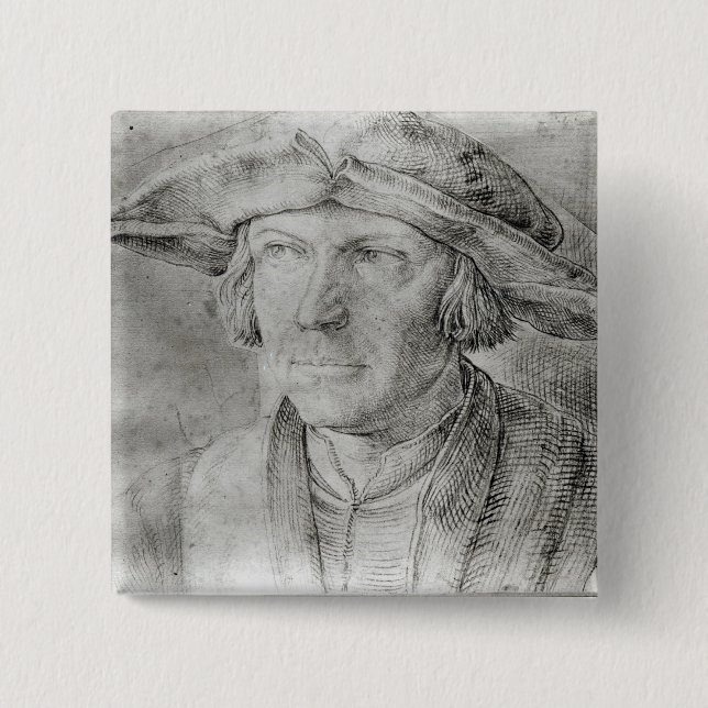 Badge Carré 5 Cm Autoportrait 6 (Devant)