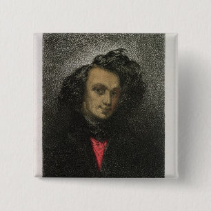 Badge Carré 5 Cm Autoportrait, habillé pour 'Hernani