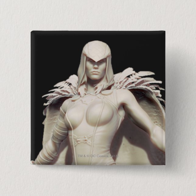 Badge Carré 5 Cm Autre corbeau (Devant)