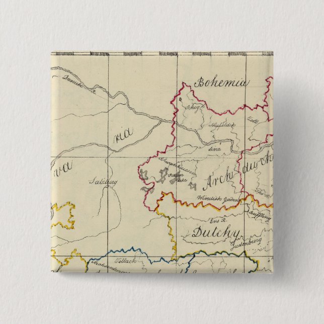 Badge Carré 5 Cm Autriche 5 (Devant)