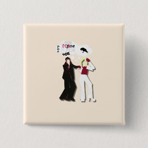 Badge Carré 5 Cm autriche eurovision edgar allan bouton de poing