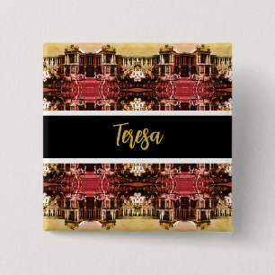 Badge Carré 5 Cm Autriche vintage palais Hofburg de Vienne
