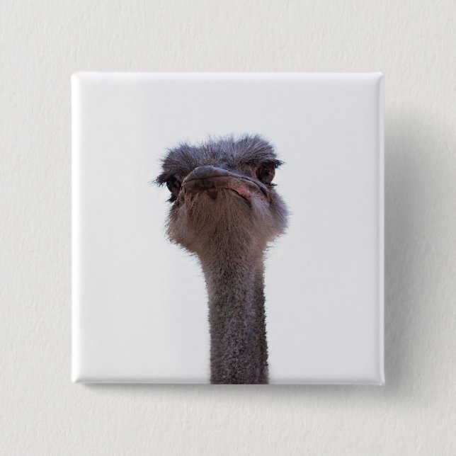 Badge Carré 5 Cm autruche (Devant)