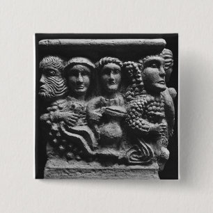 Badge Carré 5 Cm Avant d'un autel utilisé comme police dépeignant