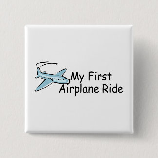 Badge Carré 5 Cm Avion mon premier tour d'avion
