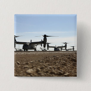 Badge Carré 5 Cm Avion tiltrotor V-22 Osprey