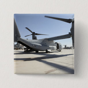 Badge Carré 5 Cm Avions à rotor basculant 2 du balbuzard V-22