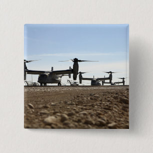 Badge Carré 5 Cm Avions à rotor basculant du balbuzard V-22
