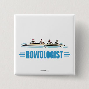 Badge Carré 5 Cm Aviron humoristique