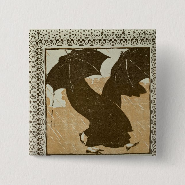 Badge Carré 5 Cm Avril (Devant)