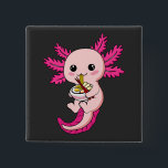 Badge Carré 5 Cm Axolotl Manger Ramen nouilles Kawaii Anime Carré<br><div class="desc">Axolotl Manger Ramen Noodles Kawaii Anime Design japonais Cadeau Carré Bouton Classic Collection.</div>